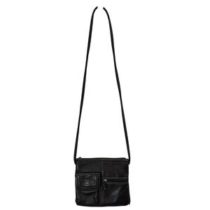 Tignanello Brown‎ Multi Pocket Zippered Adjustable Crossbody Shoulder Bag